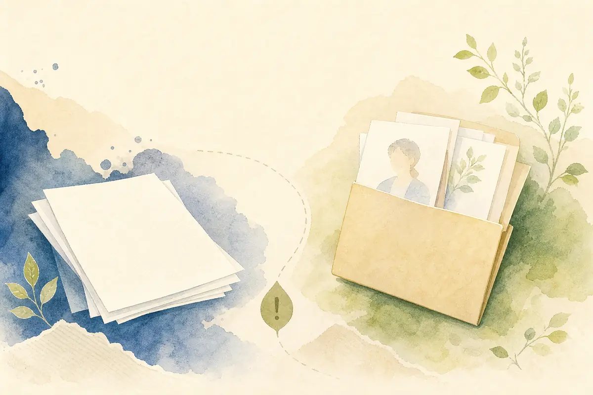 一般的な情報と個別の相談の違いを表したイラスト