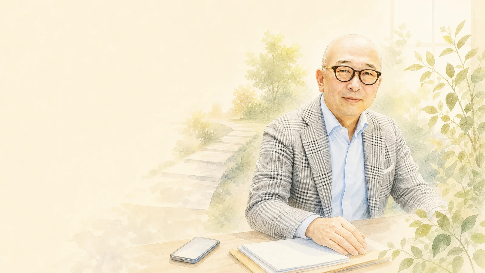 木村和弘弁護士と未払い養育費の相談準備を表したやわらかなイラスト